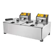 Remta Elektrikli Fritöz Çift Hazneli Kapaklı 8+8 L