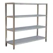 Paslanmaz İstif Rafı, 4 Katlı 200cm