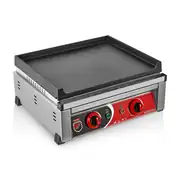 SilverInox Düz Döküm Izgara 50 cm, Elektrikli