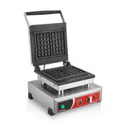 SilverInox Kare Model Waffle Makinesi, Elektrikli