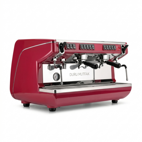 Nuova Simonelli Appia Life 2 Gruplu Tam Otomatik Espresso Kahve Makinesi (Kırmızı)