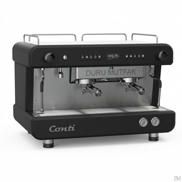 Conti Monaco 2 Gruplu Tam Otomatik Espresso Kahve Makinesi (Siyah)