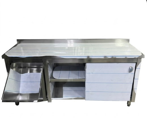 Paslanmaz Ekmek Devirmeli Döner Altı Tezgah